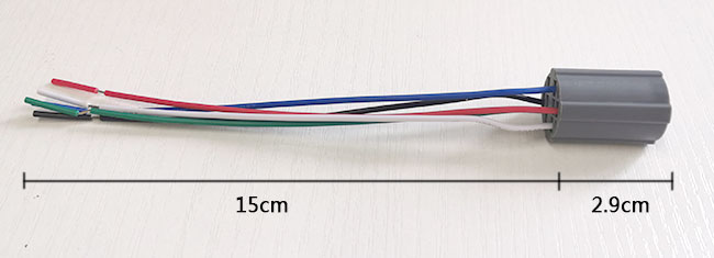 Spina leggera dell'incavo del commutatore di pulsante per la treccia del cavo di Pin 15cm del foro di montaggio di 19mm 5