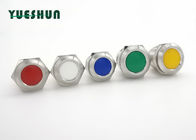 Indicatori del supporto LED del pannello di verde giallo, indicatori luminosi impermeabili 16mm 19mm 22mm 25mm