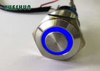 commutatore di pulsante illuminato 16mm, commutatore di pulsante di alluminio dell'acciaio inossidabile