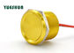Porcellana Commutatore di pulsante piezo-elettrico di alluminio NESSUN corpo di giallo della lampada 25mm 24VAC 100mA esportatore