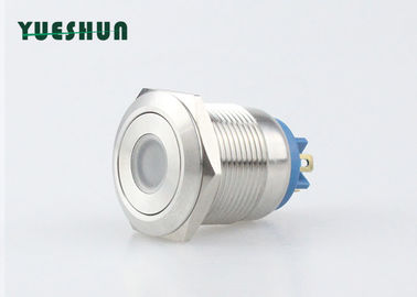 Porcellana Lega d&#039;argento terminale 1NO di Pin del commutatore di pulsante del supporto del pannello del LED 19mm distributore