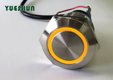 Porcellana Mini commutatore di pulsante della luce del LED 19mm che chiude a prova d&#039;umidità momentaneo distributore