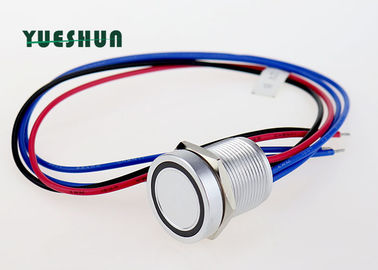 Porcellana Commutatore di pulsante piezo-elettrico illuminato LED, pulsante del commutatore di 19mm momentaneo distributore